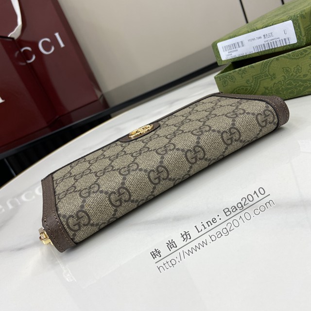Gucci專櫃古馳最新款GucciO最新phidia系列拉鏈包男女款長錢包 jh2834型號：772305
